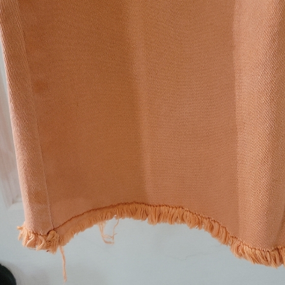 Women's Flare Leg Orange Jeans - Picture 2 of 10